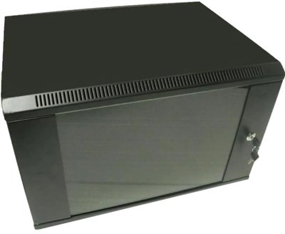 Hypernet WMNC-15U-FLAT-AC-BLACK Шкаф коммутационный настенный 15U 600x450 разборный 29885 фото